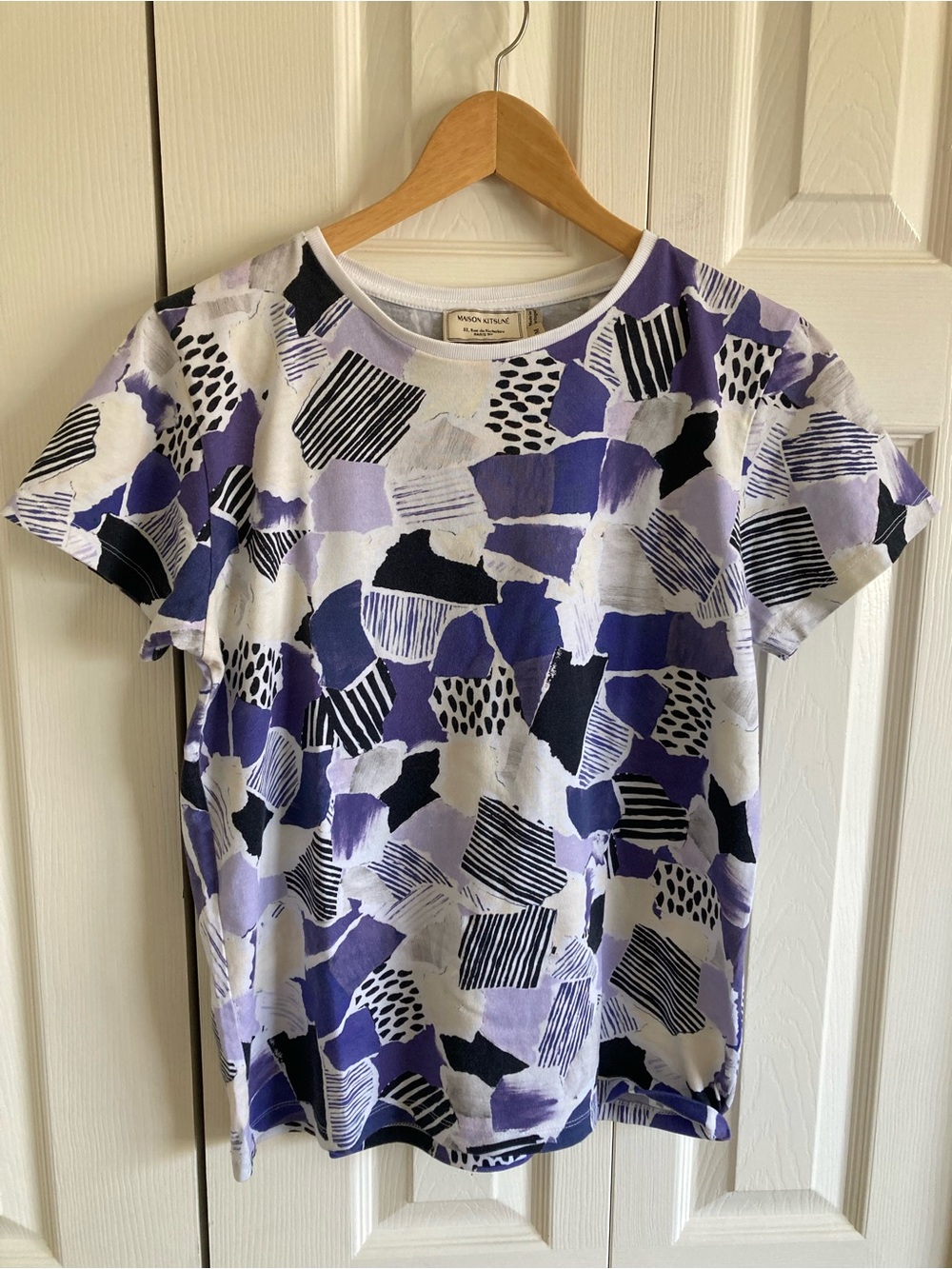 Maison Kitsune Abstract Multi Colour T-Shirt Size M